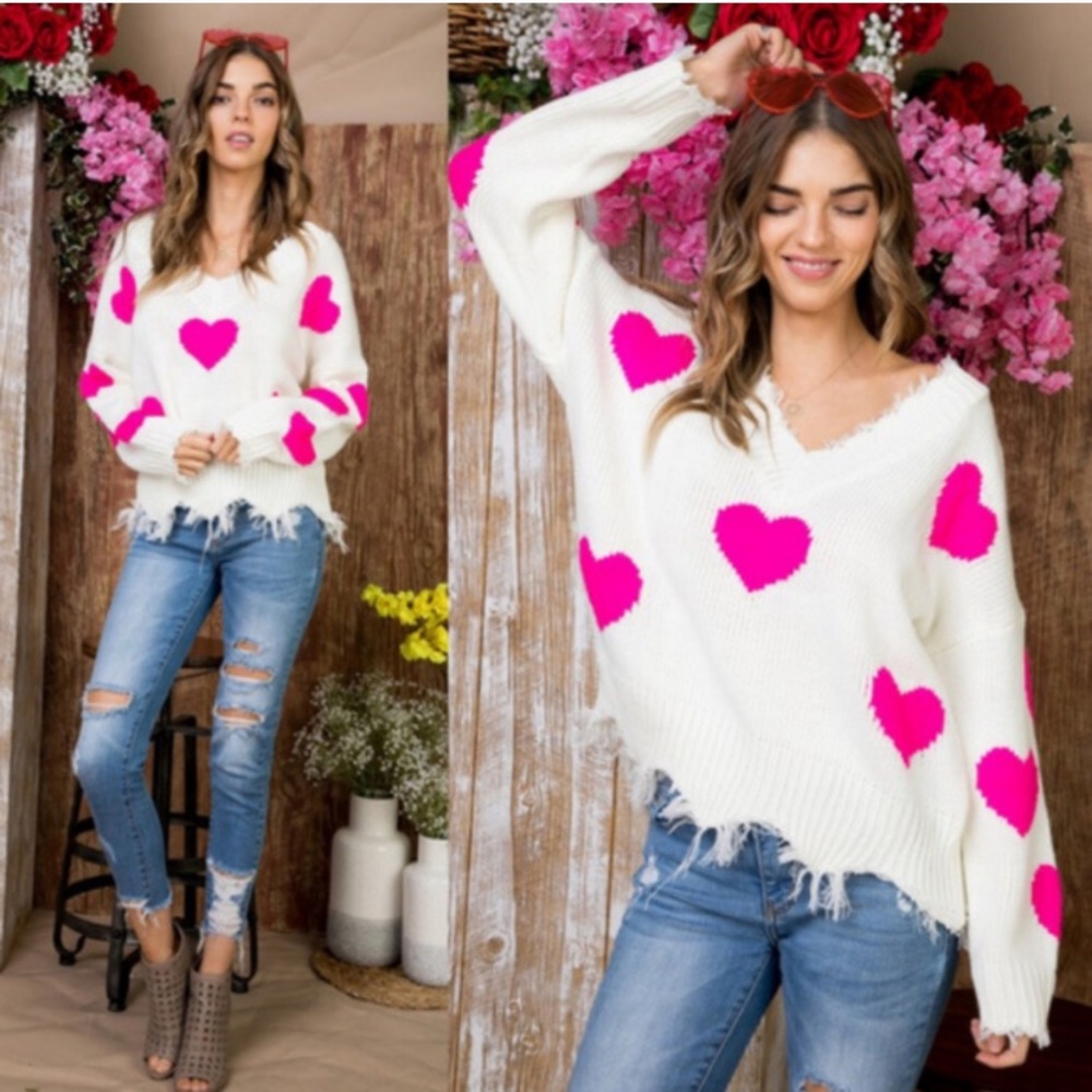 Super Cute Distressed Sweater - Picture 4 of 5